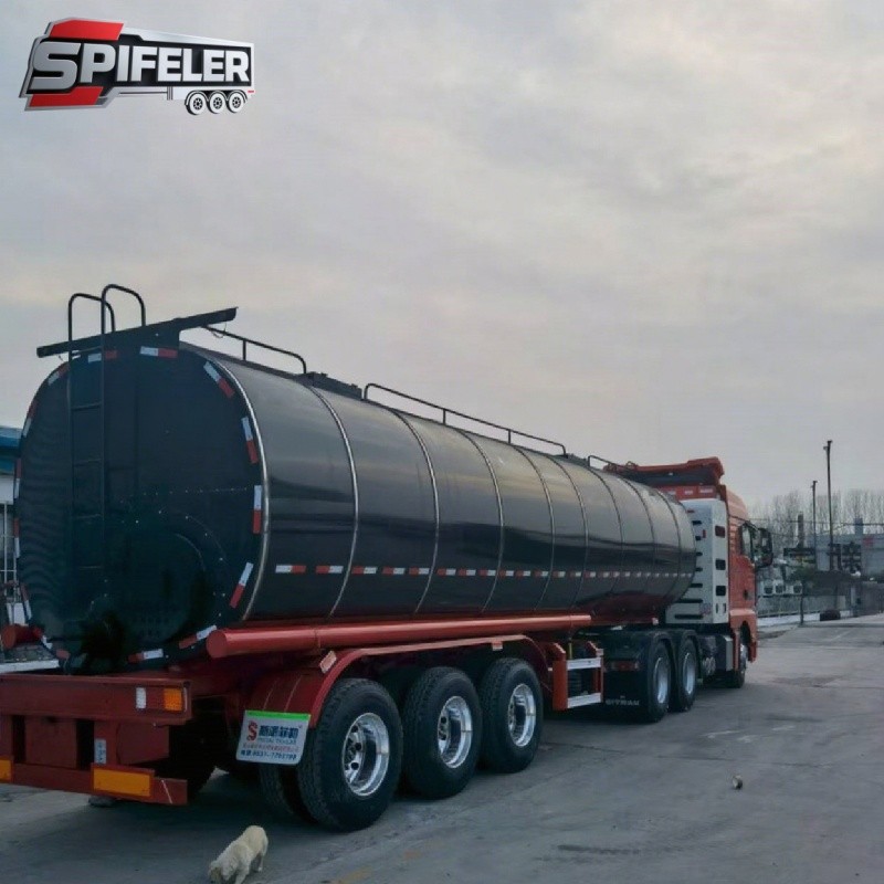 Lubricating Oil Transport Semi Trailer factory